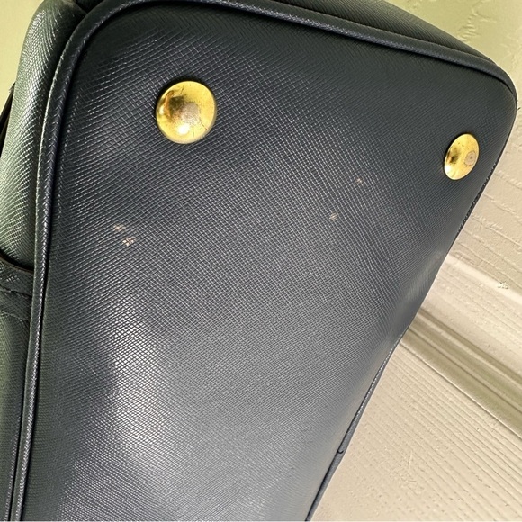 Coach Peyton Jordan Carryall Navy Blue Saffiano Leather Triple Compartment - Picture 5 of 14